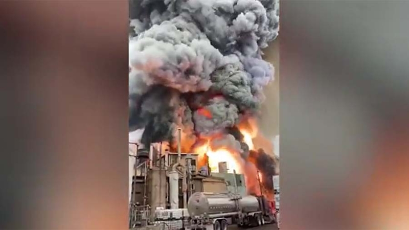 На химическом заводе в Иллинойсе произошел пожар