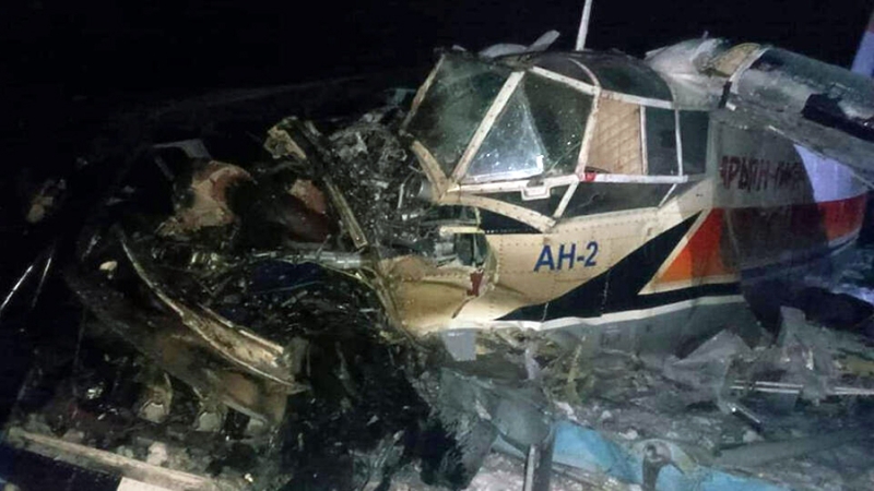 Совершивший жесткую посадку Ан-2 пытался уйти на запасной аэродром из-за непогоды