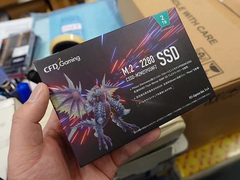 В японской рознице появился первый SSD PCIe 5.0 — CFD Gaming PG5NFZ объёмом 2 Тбайт, со скоростью чтения 10 Гбайт/с и ценой $385