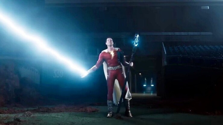 Закари Ливай против дракона в телеролике «Шазама! Ярости богов»