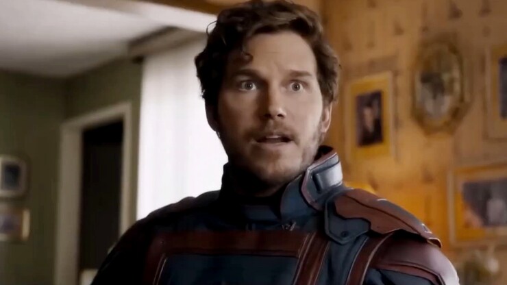 Дракс ссорится с Питером Квиллом в телеролике «Стражей галактики 3»