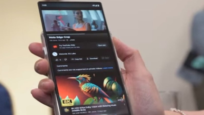 Прототип смартфона Motorola Rizr с выдвижным гибким дисплеем показался на видео