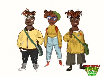 Красотка Эйприл О'Нил на концепт-артах «Черепашек-ниндзя: Погрома мутантов»