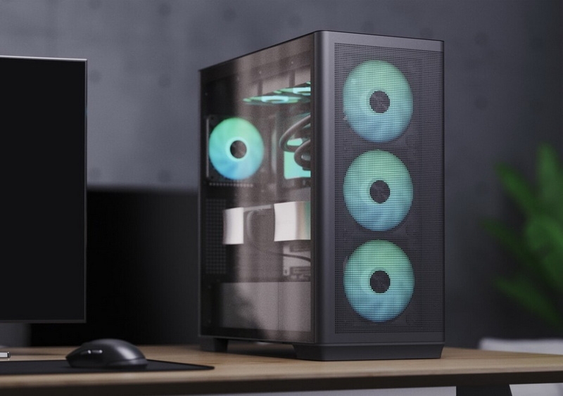 В России начались продажи компьютерного корпуса APNX C1 с безвинтовой сборкой и почти без пластика 