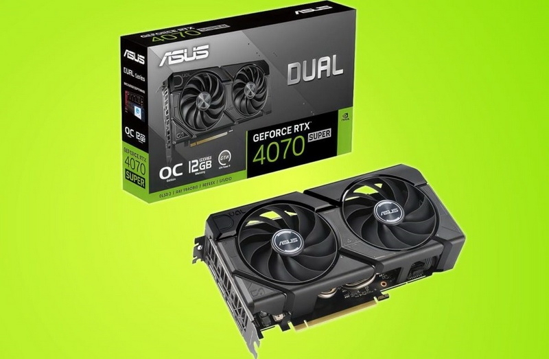 Грядущая ASUS GeForce RTX 4070 Super Dual с 12+4-контактным разъёмом питания показалась на изображениях 