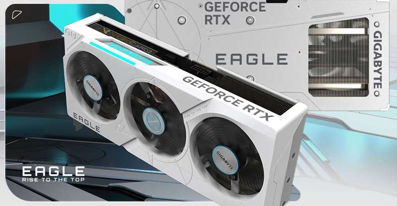 Gigabyte представила видеокарты GeForce RTX 4000 Eagle Ice 