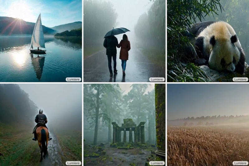 Google представила мощную нейросеть Lumiere для генерации реалистичных видео 