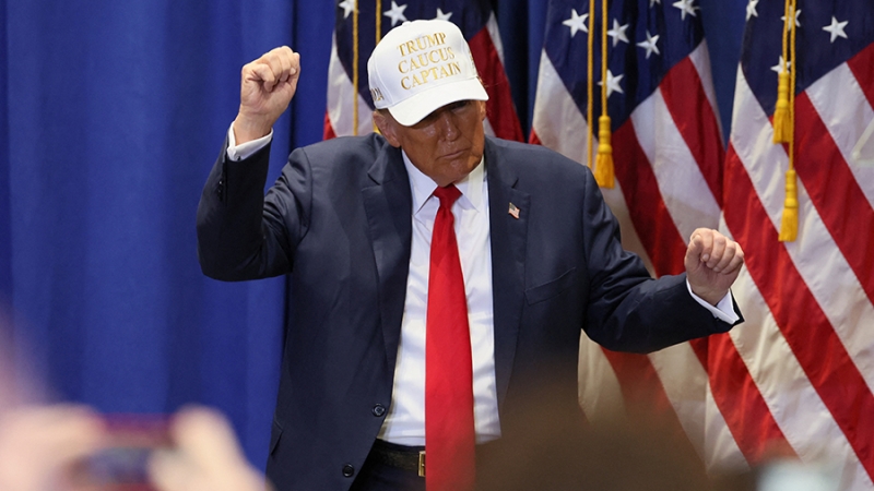 Трамп лидирует на предварительных выборах кандидата от республиканцев в Айове