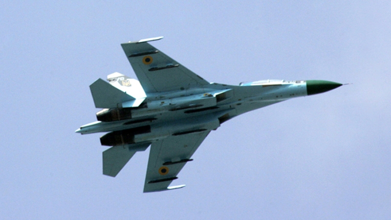 ВС РФ сбили украинский самолет Су-27 в Днепропетровской области