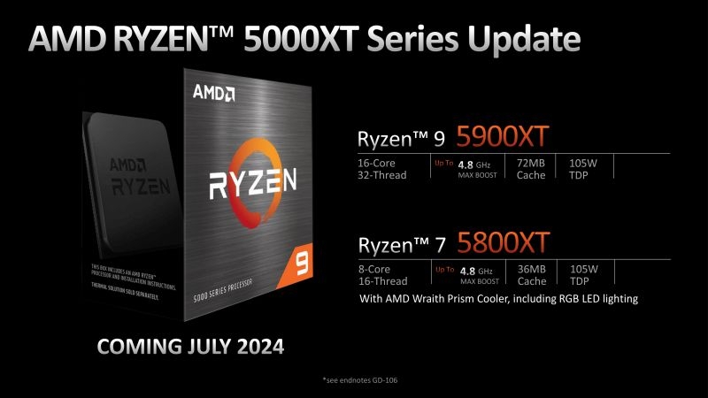 AMD представила новые процессоры для Socket AM4 — Ryzen 5000XT на Zen 3 