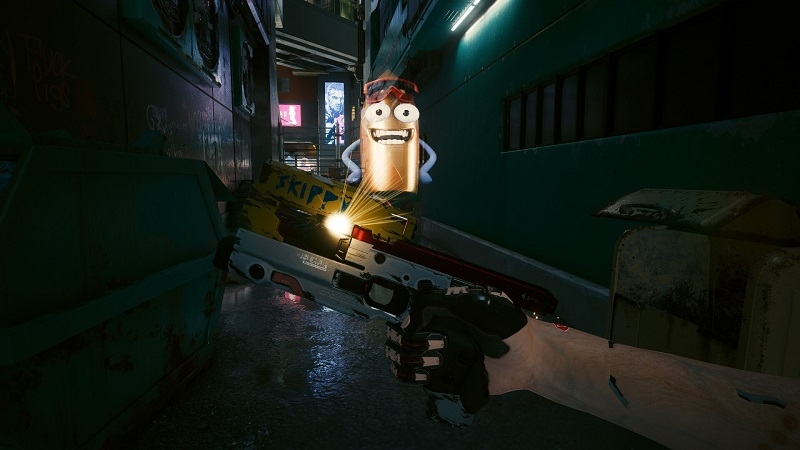 CD Projekt Red превратит говорящий пистолет «Скиппи» из Cyberpunk 2077 в реальный бластер стоимостью 13 тысяч рублей 