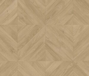 Напольное покрытие с рисунком в виде ёлочки: эстетично и функционально.